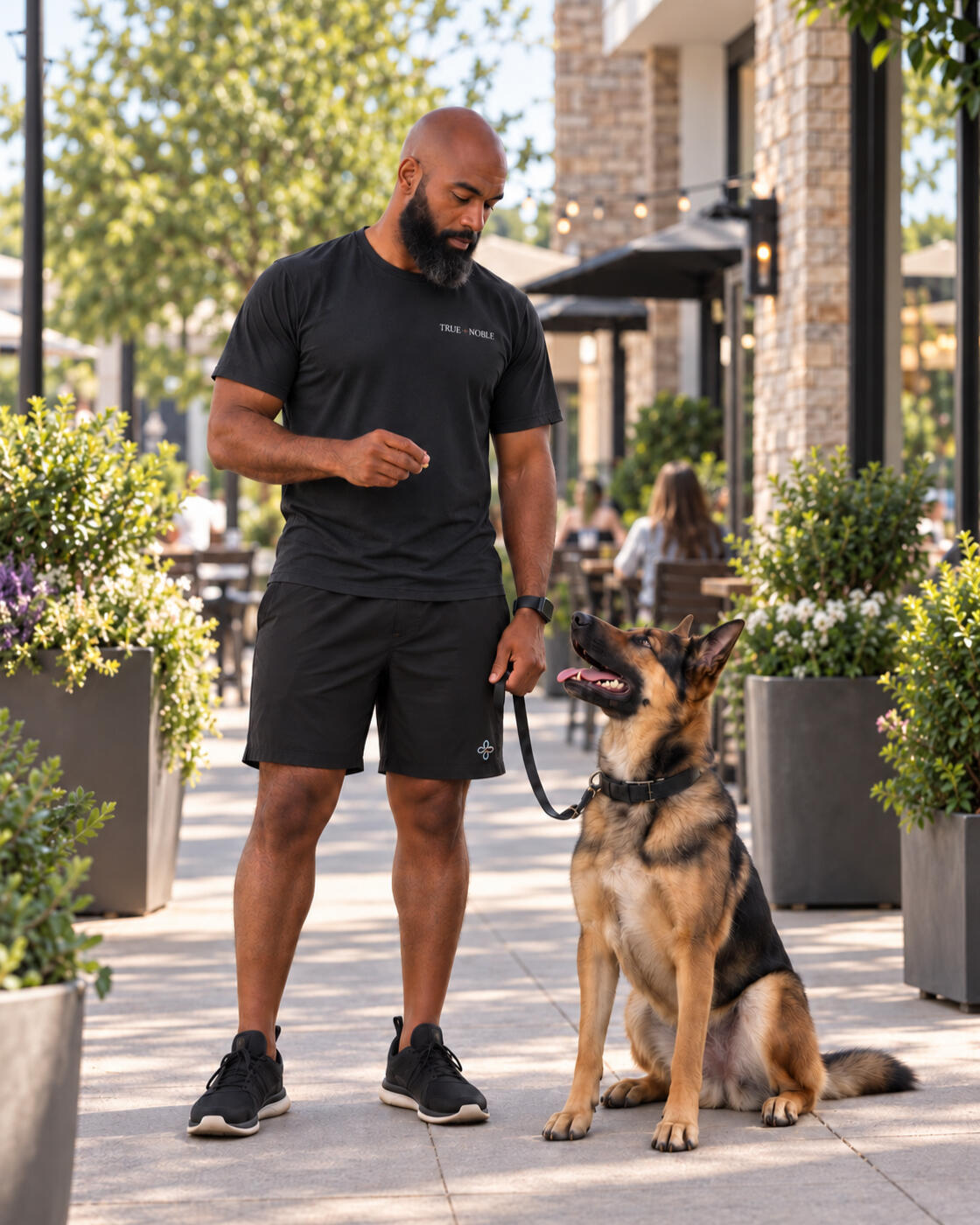 Founder with dog Founder with dog